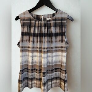 Calvin Klein Women's Sleeveless Top - Black, Grey & Brown